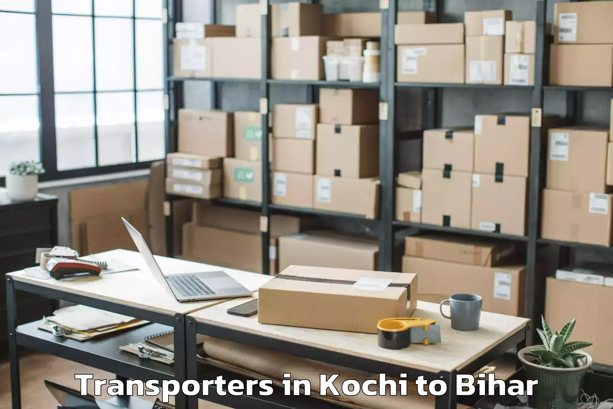 Kochi to Maheshkhunt Transporters Booking